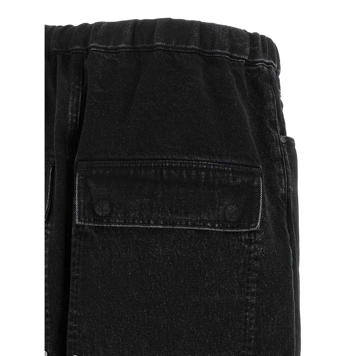 Entire Studios Black Cotton Bermuda Shorts