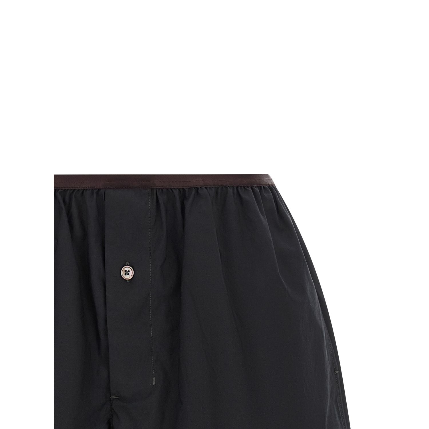 Lemaire Gray Cotton Bermuda Shorts