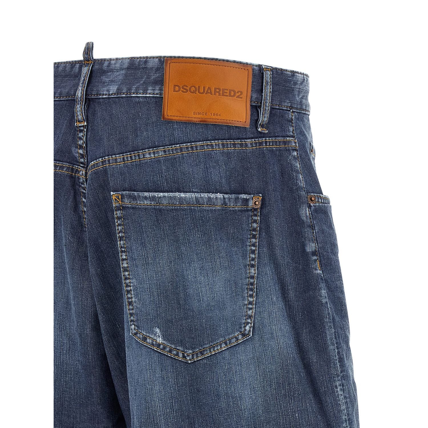 Dsquared² Blue Cotton Bermuda Shorts