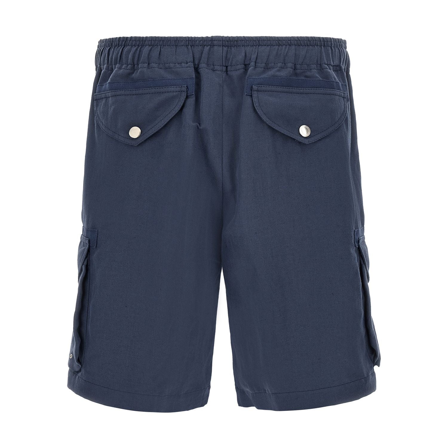 Brunello Cucinelli Blue Linen Bermuda Shorts