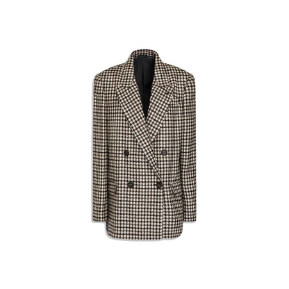 Brunello Cucinelli Brown Alpaca Leather Blazer