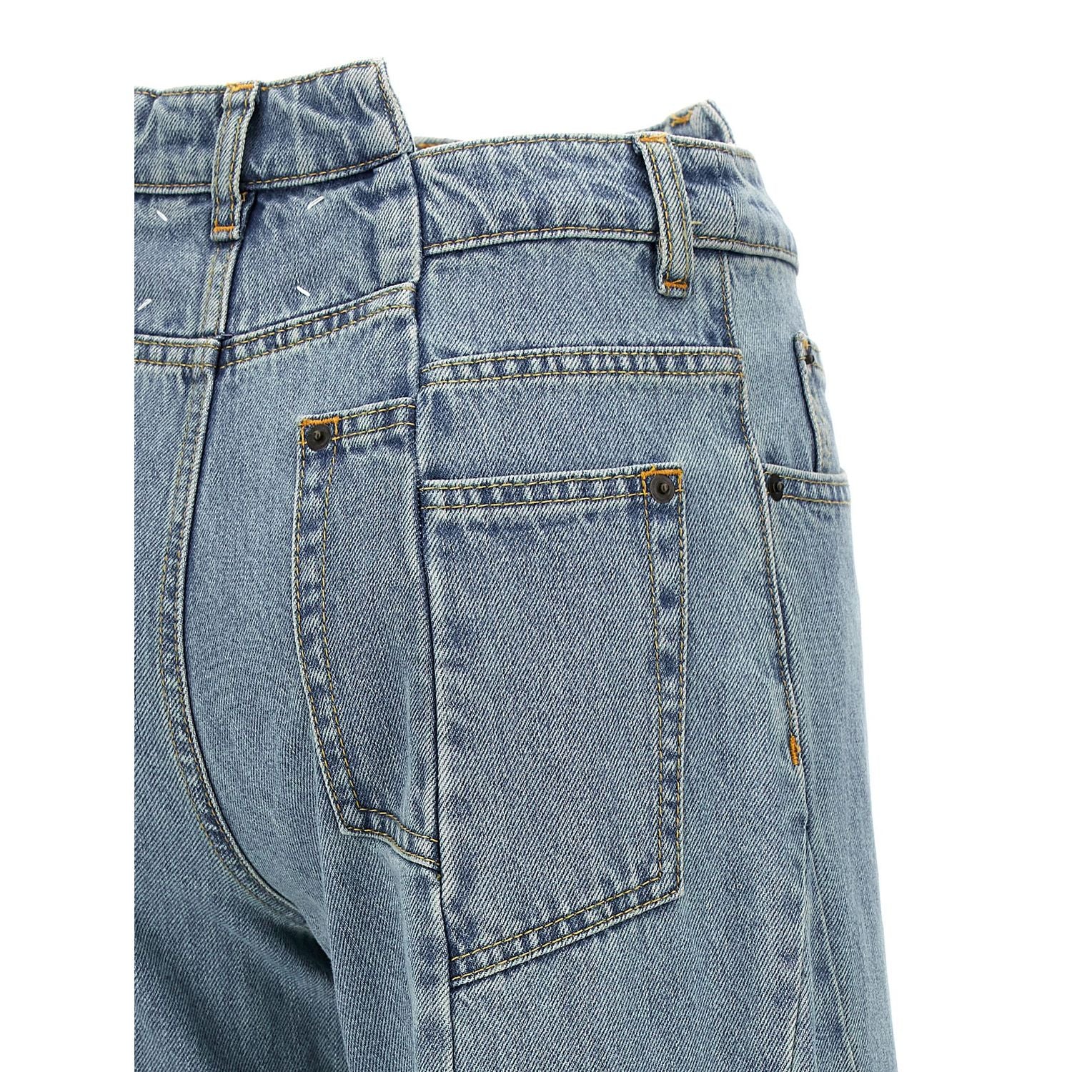 Maison Margiela Blue Cotton Jeans Denim
