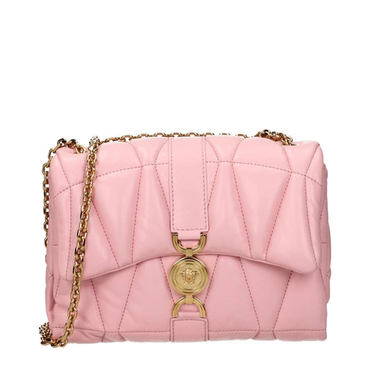 Versace Pink Leather Shoulder Bag