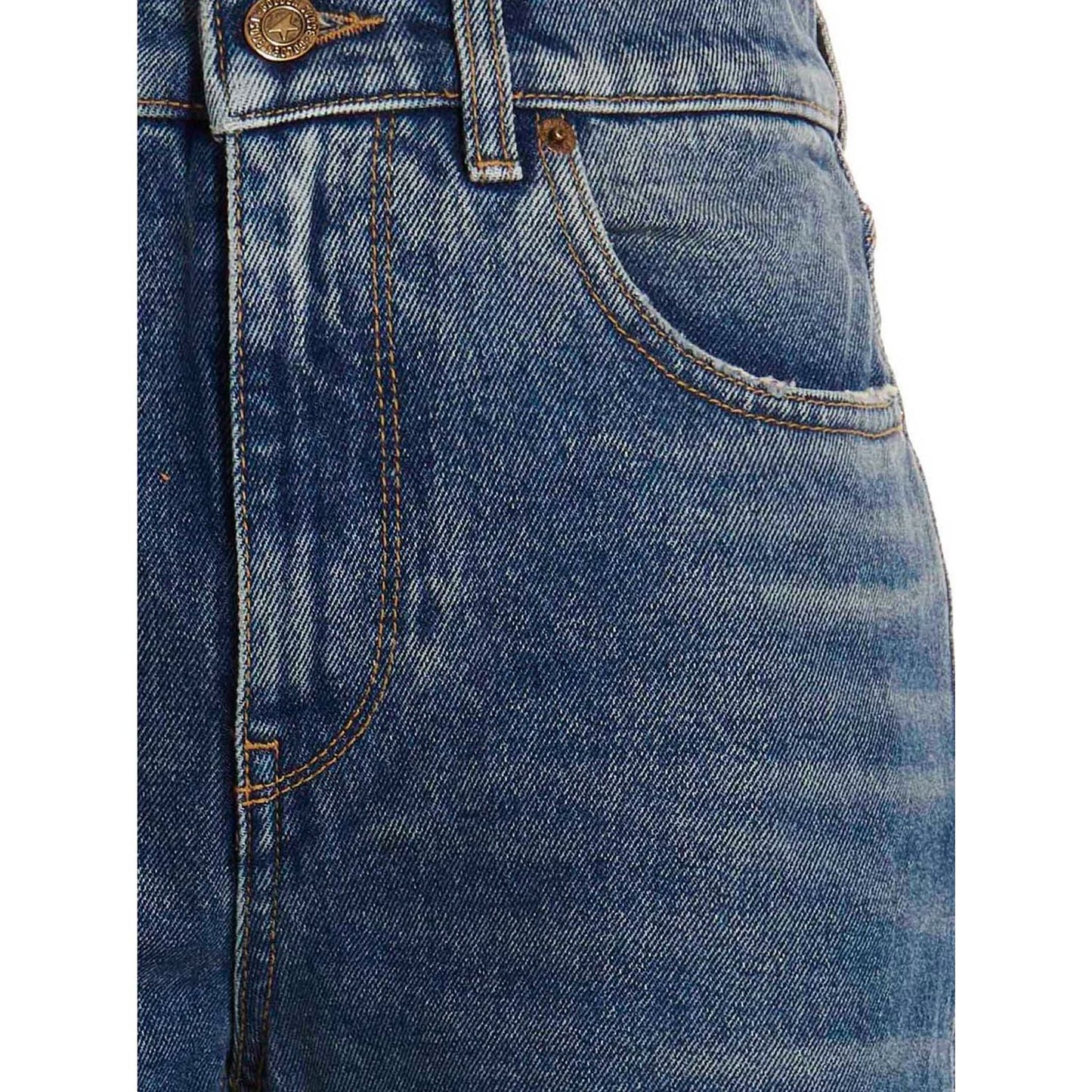 Golden Goose Blue Cotton Flared Jeans