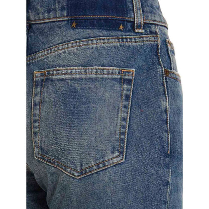 Golden Goose Blue Cotton Flared Jeans