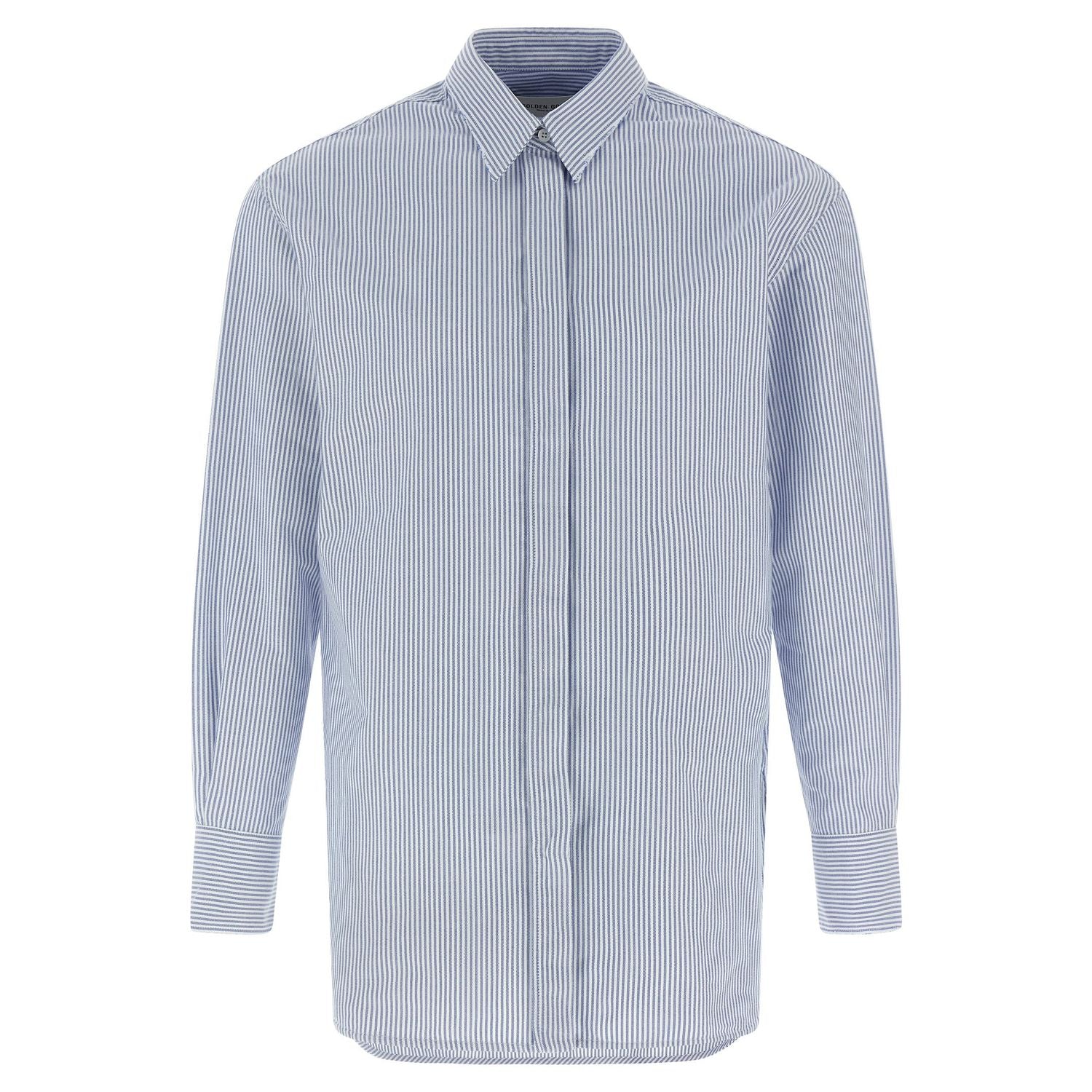 Golden Goose Blue Cotton Blouse