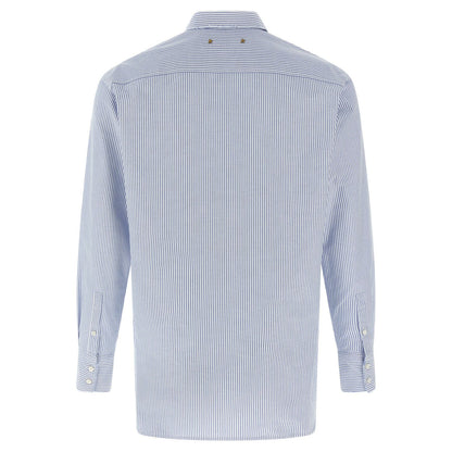 Golden Goose Blue Cotton Blouse