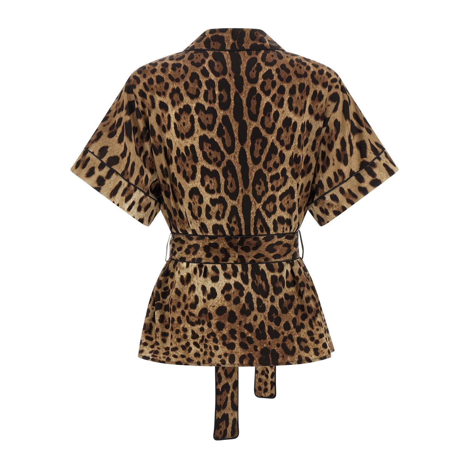 Dolce & Gabbana Brown Silk Blouse
