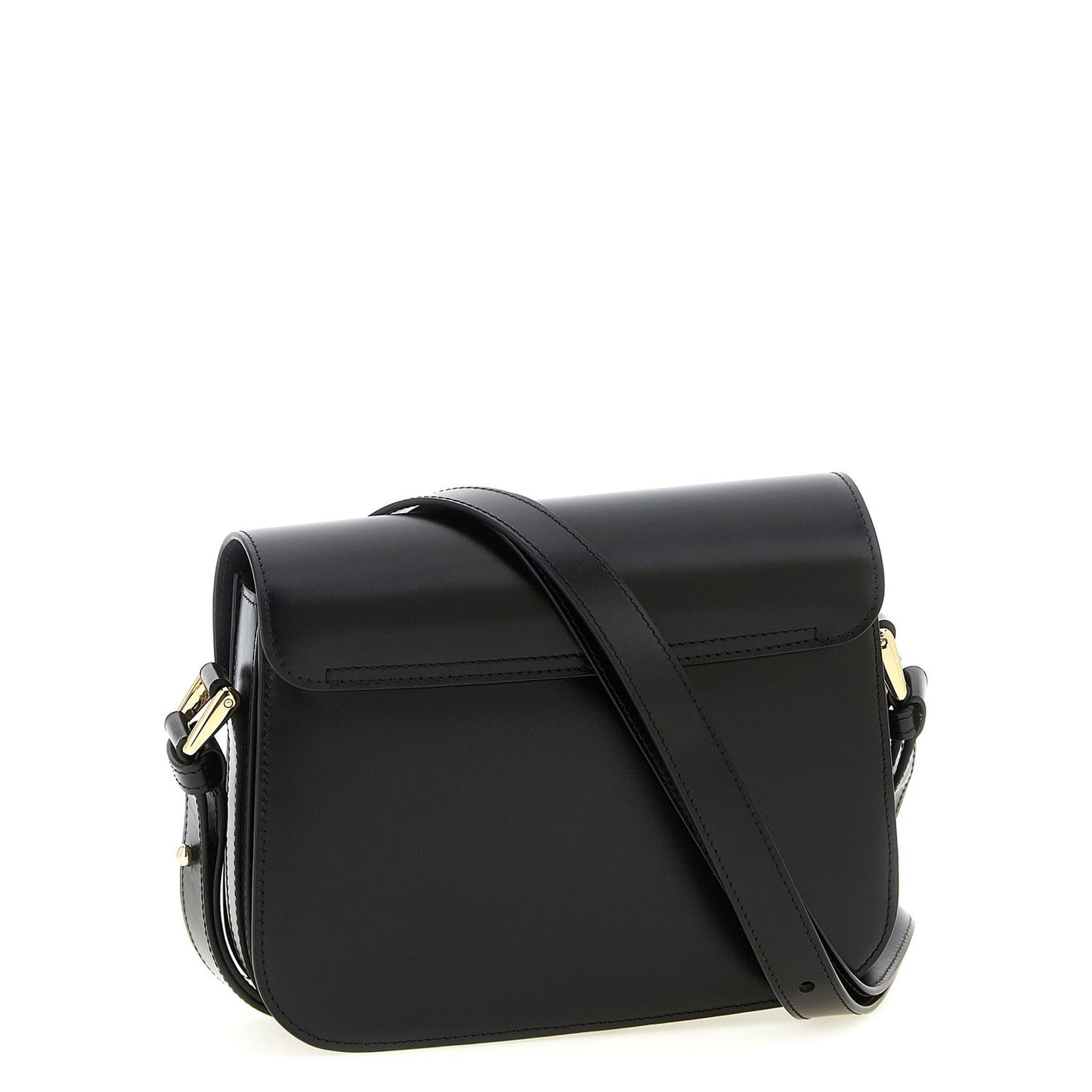 A.P.C. Black Cowhide Crossbody Bag