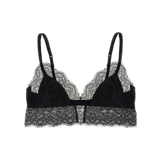 Dolce & Gabbana Black Silk Bra