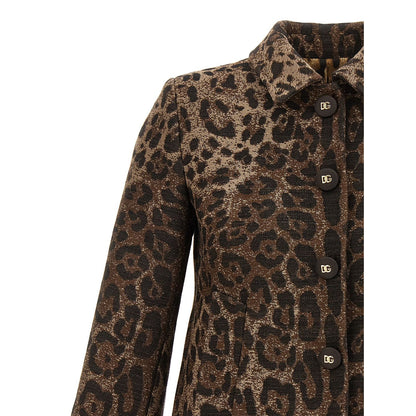 Dolce & Gabbana Brown Virgin Wool Blazer