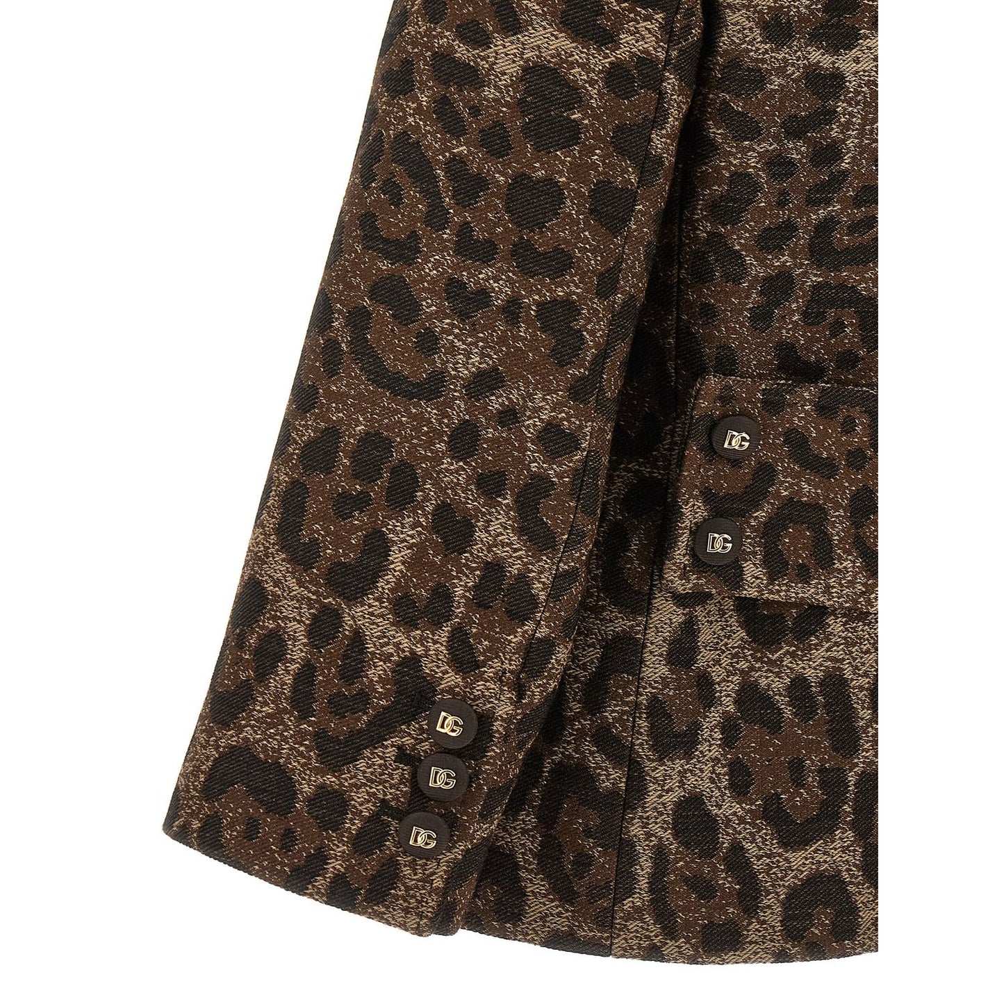 Dolce & Gabbana Brown Virgin Wool Blazer