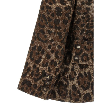 Dolce & Gabbana Brown Virgin Wool Blazer