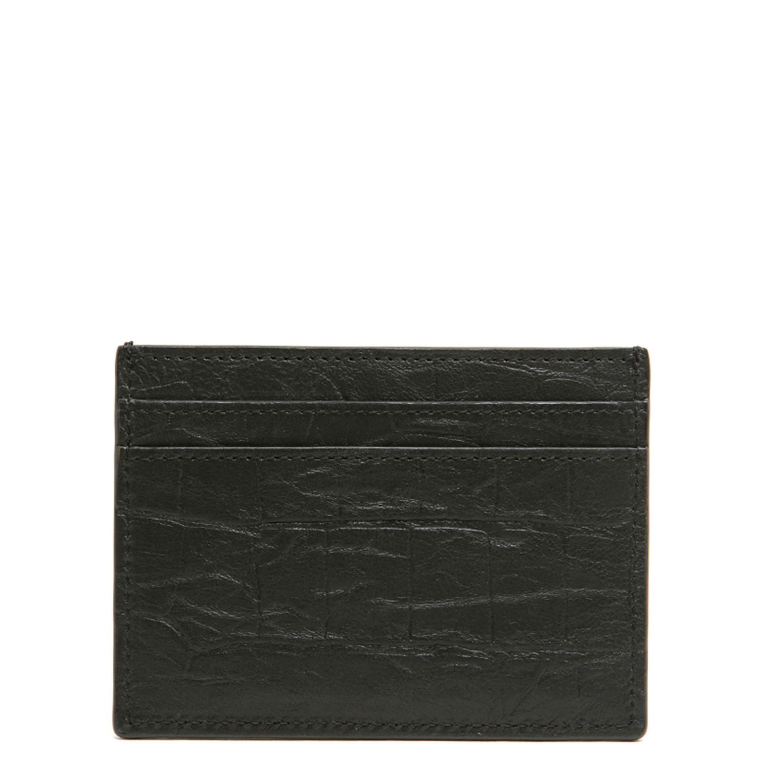 Saint Laurent Black Lambskin Cardholder