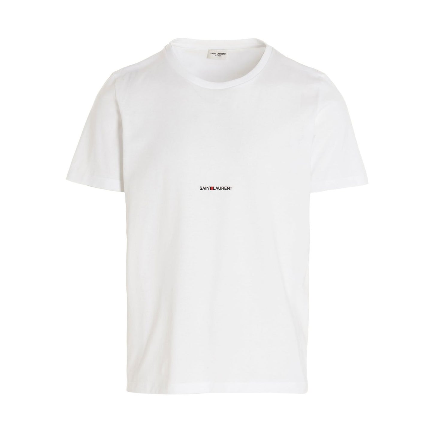 Saint Laurent White Cotton T-Shirt