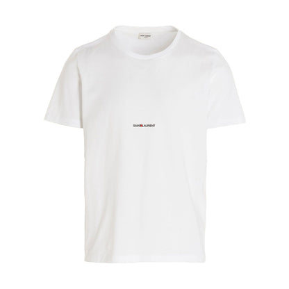 Saint Laurent White Cotton T-Shirt