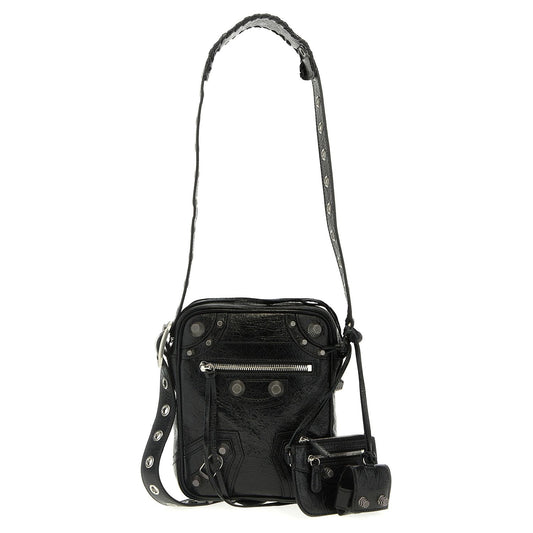 Balenciaga Black Lamb Leather Crossbody Bag