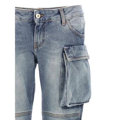 The Attico Blue Cotton Jeans Denim