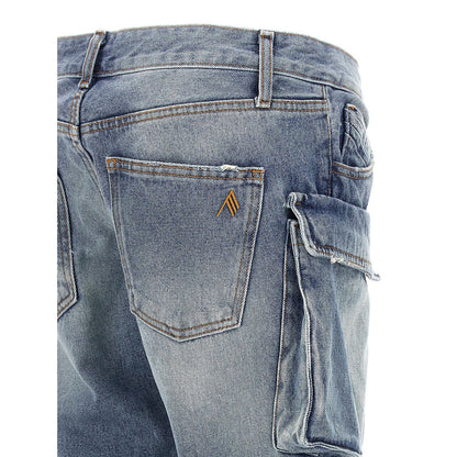 The Attico Blue Cotton Jeans Denim