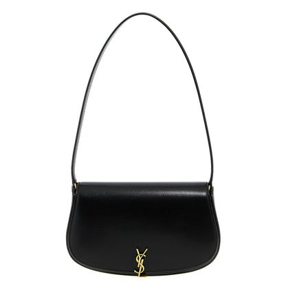Saint Laurent Black Calfskin Shoulder Bag