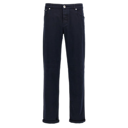 Brunello Cucinelli Blue Cotton Jeans Denim