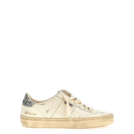 Golden Goose White Lamb Leather Low Top Sneakers
