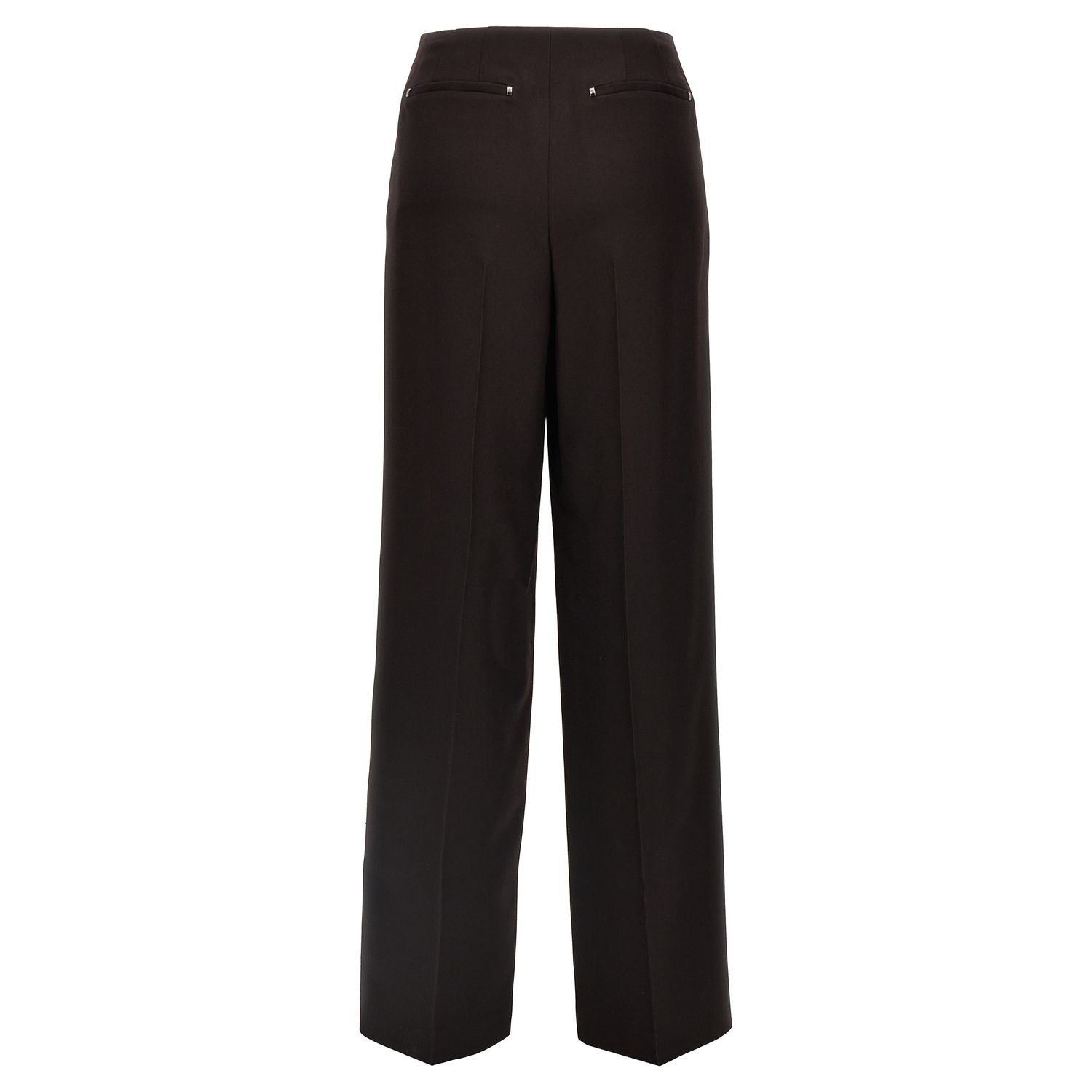 Fendi Purple Virgin Wool Dress Pants