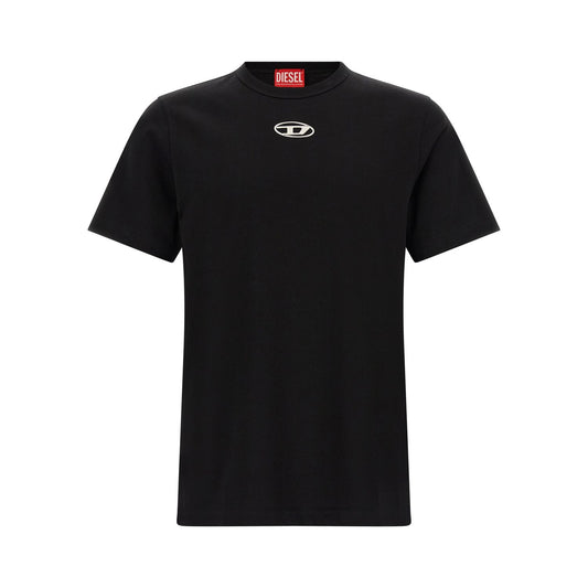Diesel Black Cotton T-Shirt