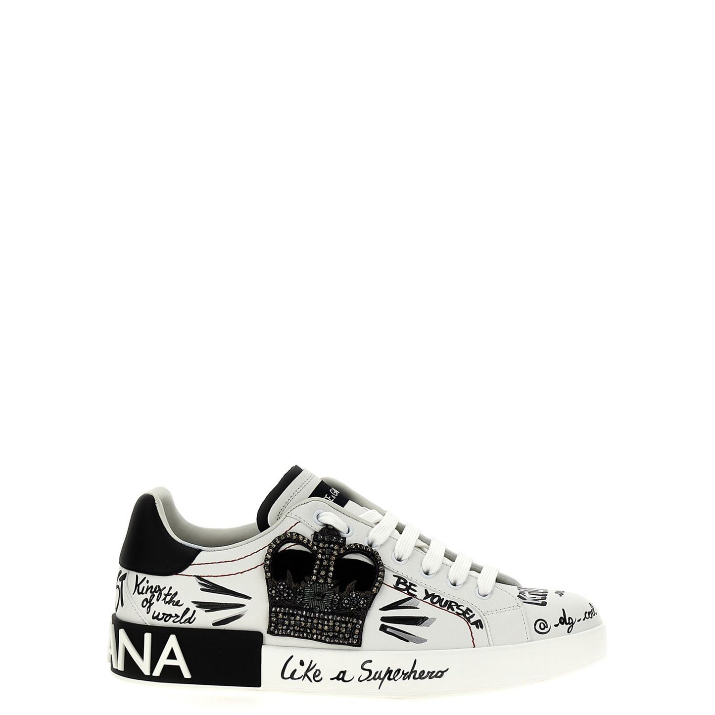 Dolce & Gabbana Bicolor Calfskin Sneakers