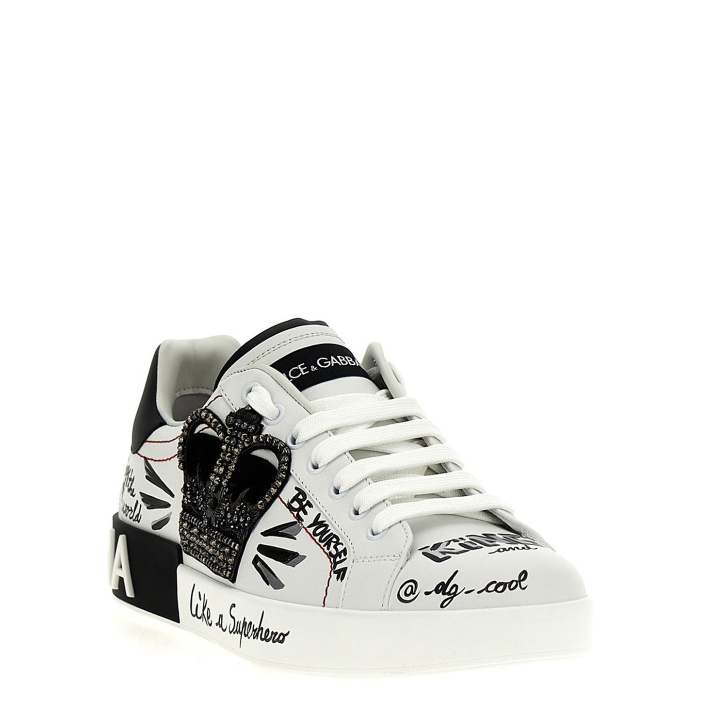 Dolce & Gabbana Bicolor Calfskin Sneakers