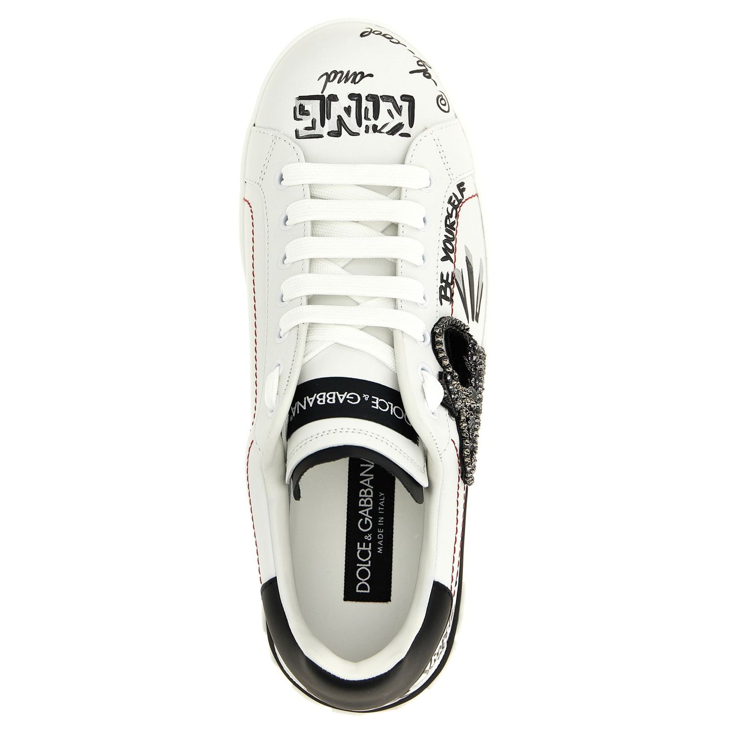 Dolce & Gabbana Bicolor Calfskin Sneakers