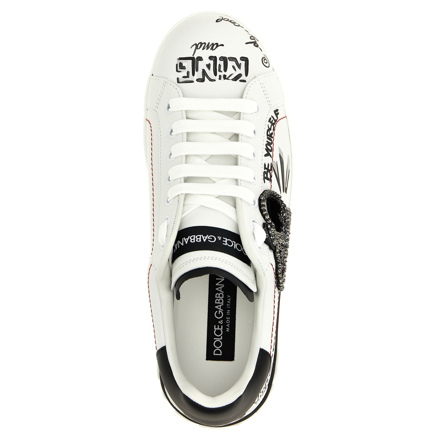 Dolce & Gabbana Bicolor Calfskin Sneakers