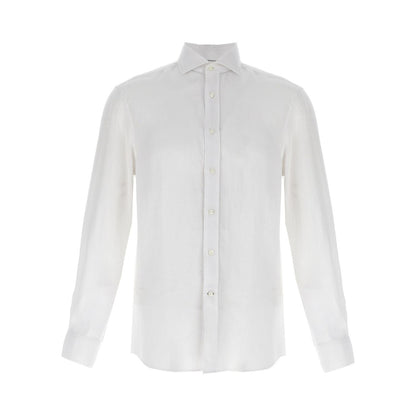 Brunello Cucinelli White Linen Blouse