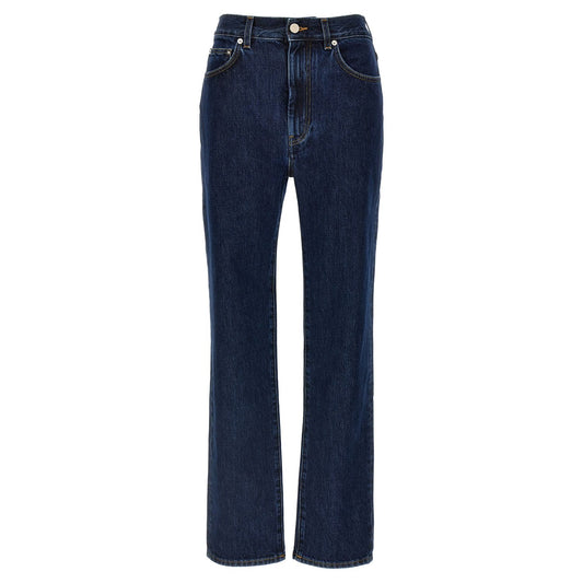 Loulou De Saison Blue Organic Cotton Straight-Leg Jeans