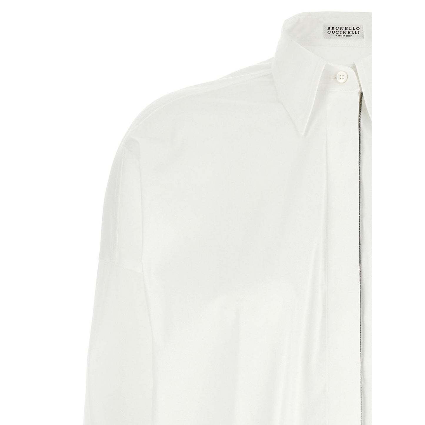 Brunello Cucinelli White Cotton Blouse