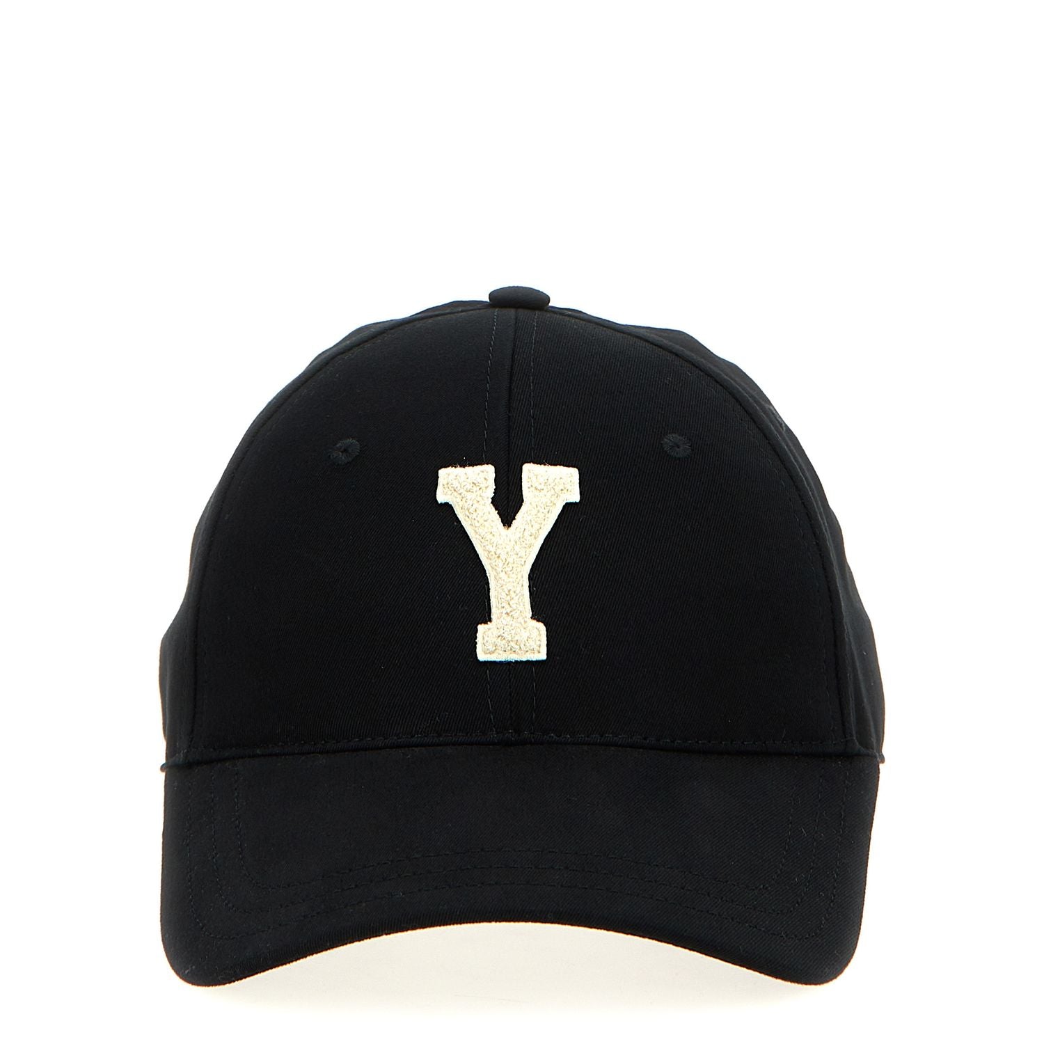 Saint Laurent Black Cotton Cap (Baseball Hat)