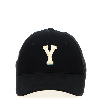 Saint Laurent Black Cotton Cap (Baseball Hat)