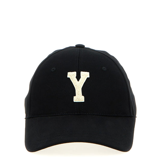 Saint Laurent Black Cotton Cap (Baseball Hat)