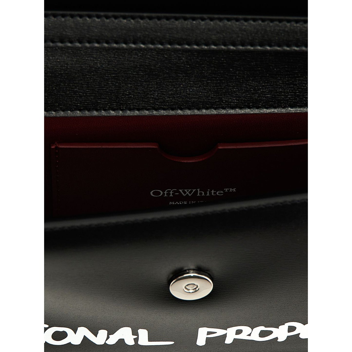 Off-White Bicolor Calfskin Shoulder Bag