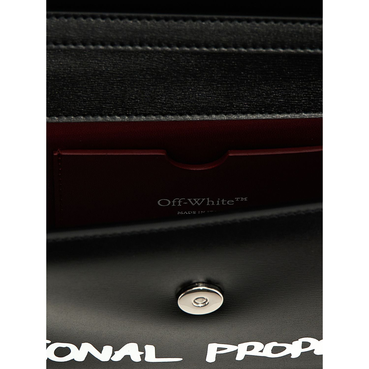 Off-White Bicolor Calfskin Shoulder Bag