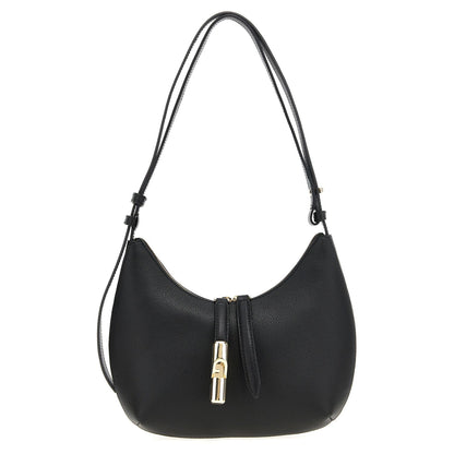 Furla Black Leather Shoulder Bag