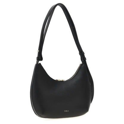 Furla Black Leather Shoulder Bag