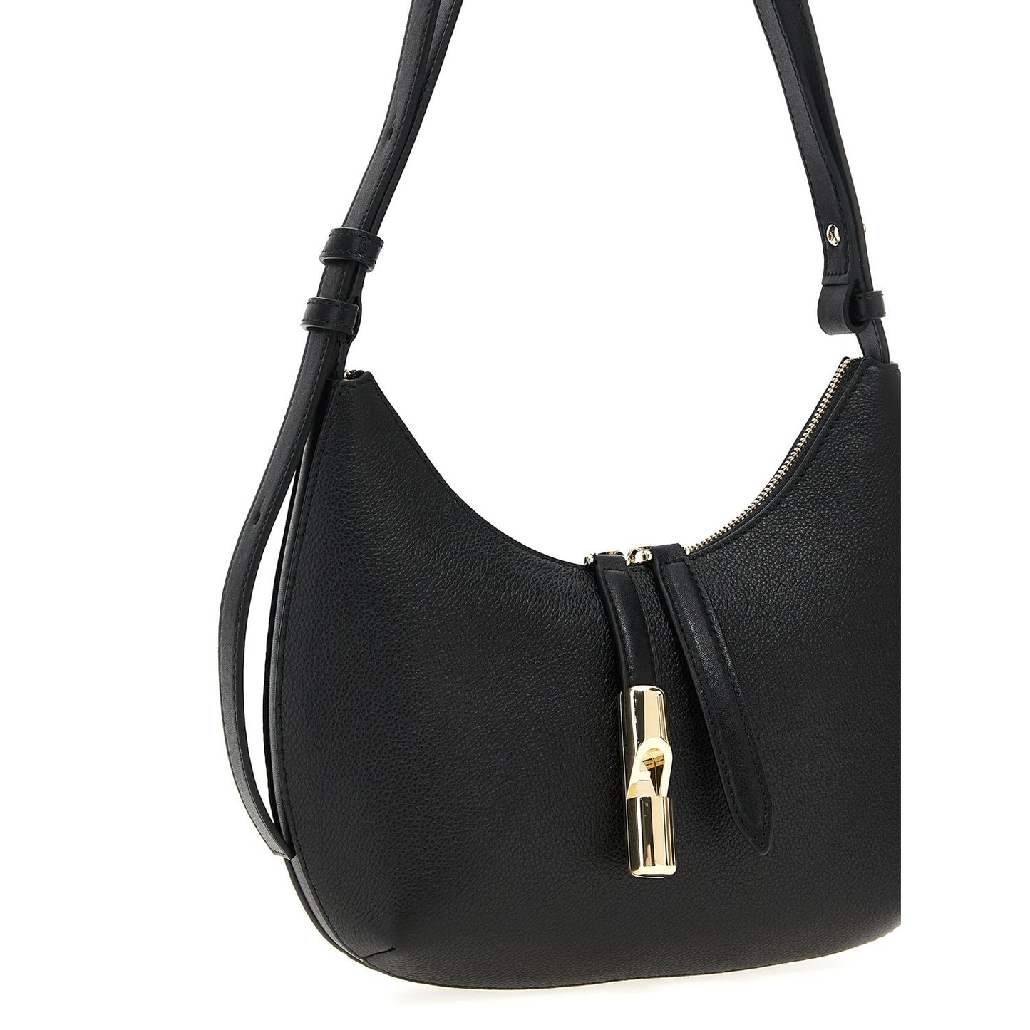 Furla Black Leather Shoulder Bag