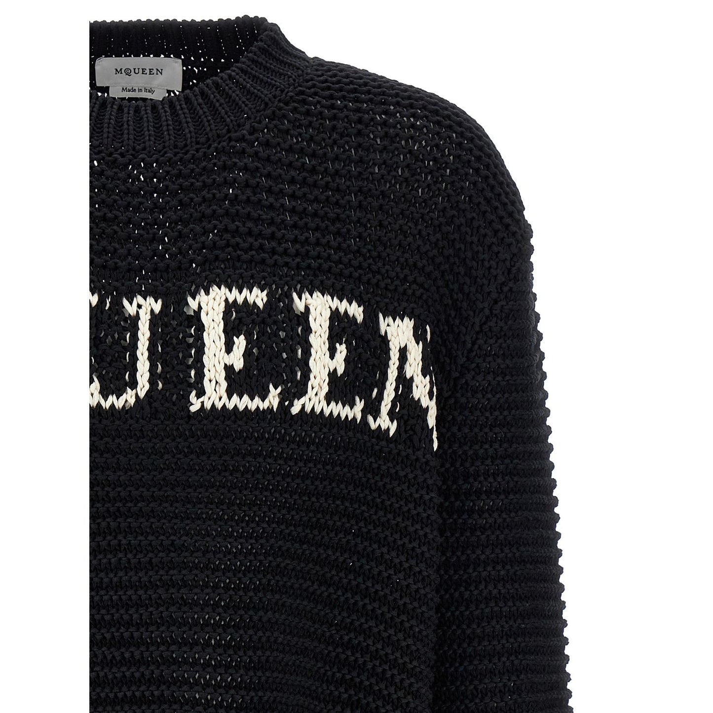 Alexander McQueen Bicolor Cotton Cardigan