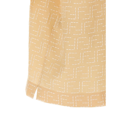 Fendi Beige Linen Blouse