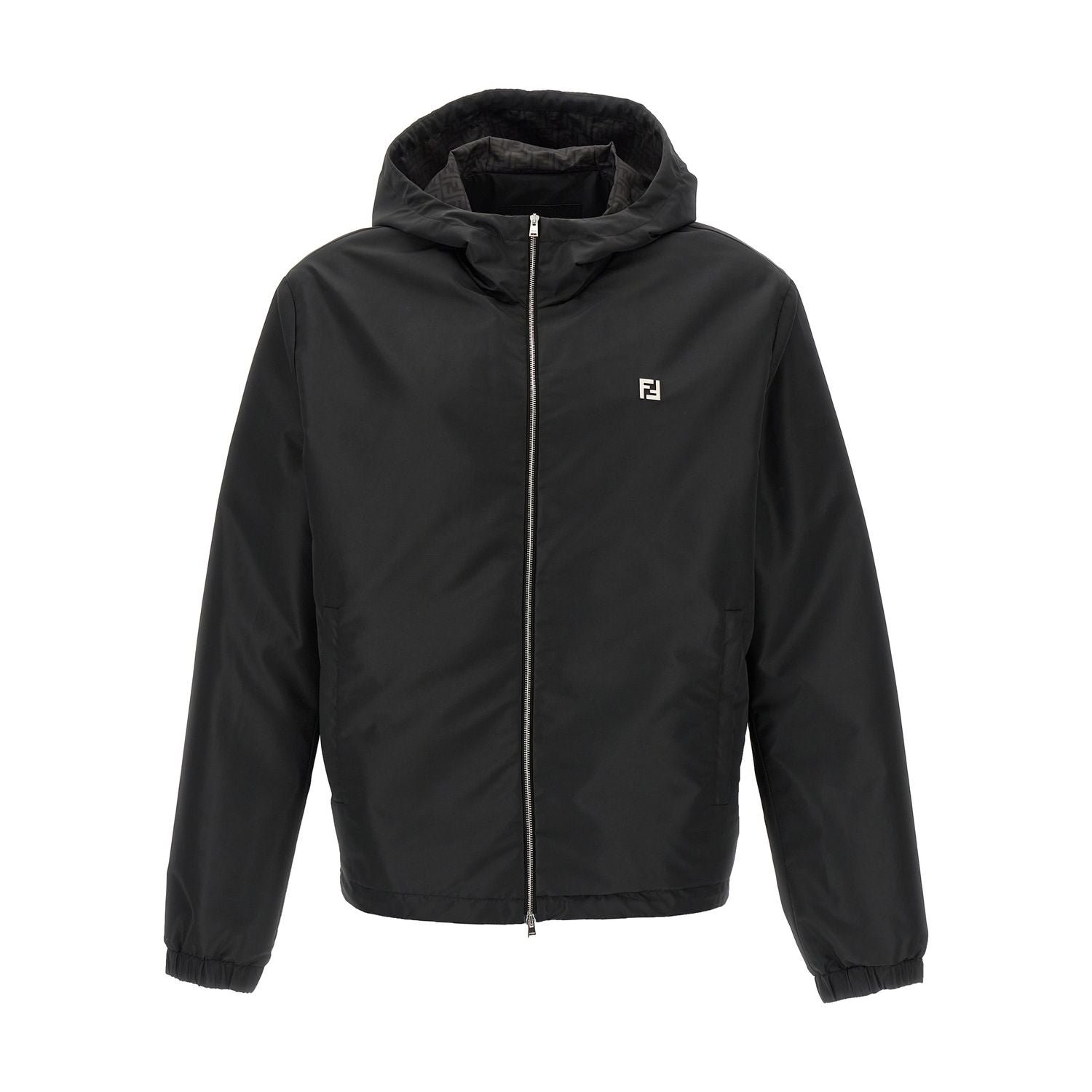 Fendi Black Polyester Shell Jacket