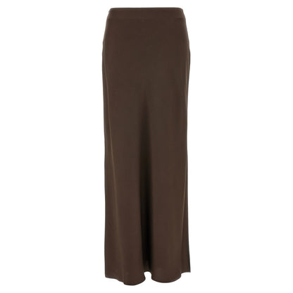 Brunello Cucinelli Brown Acetate Mini Skirt