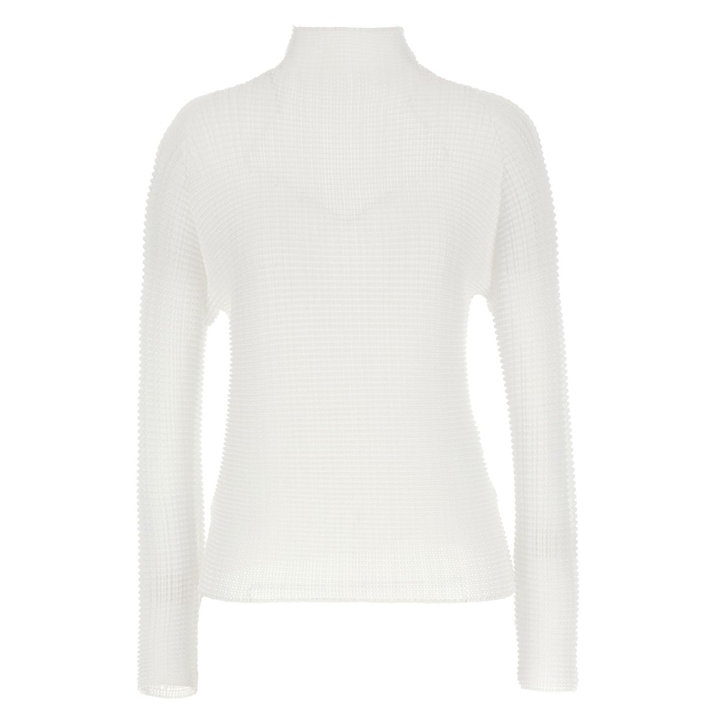 Issey Miyake White Polyester Blouse