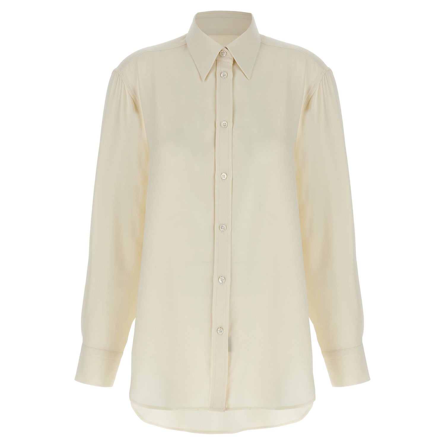Brioni White Silk Blouse