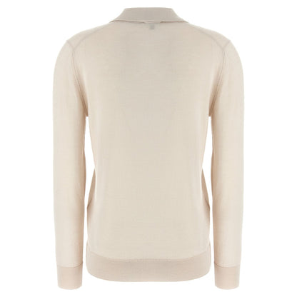 Brioni Beige Cashmere Polo Shirt